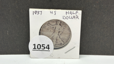 1937 American Half Dollar Coin