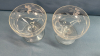 (11) Etched Glass Sherberts &(8)3" Brandy Glasses - 3