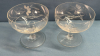 (11) Etched Glass Sherberts &(8)3" Brandy Glasses - 4