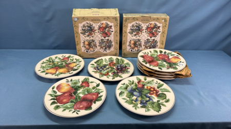 (2) Sets of 4 Stoneware Salad Plates