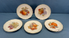 (5) Bavaria 7" Plate with Fruit Décor