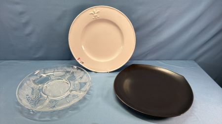 (3) Assorted Plates