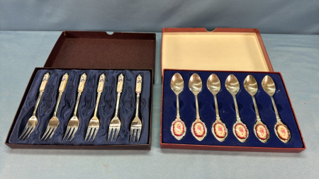 Set of(6)Coffee Spoons & (6) Hors d'Oeuvres Spoons