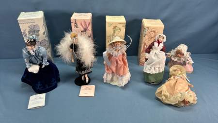 (5) Avon Dolls