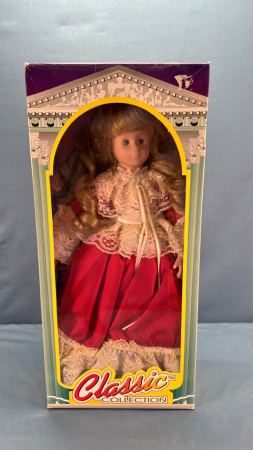 Hand Painted Porcelain 16" Doll