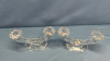 Pair of Crystal Double Candle Holders - 2