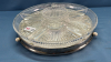 Divided 12" Glass Condiment Platter - 3