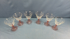 (6) Pine Stem Crystal Wine Glasses - 2