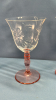 (6) Pine Stem Crystal Wine Glasses - 4