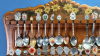 Approx. 55 Collector Spoons with Wooden Racks - 3