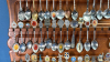 Approx. 55 Collector Spoons with Wooden Racks - 4