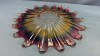 11" Iridescent Plate & 6" Rose Bowl with Metal Top - 4