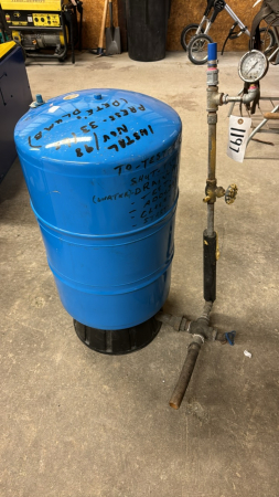 Blue Pressure Tank