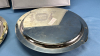 (2) Matching 11" Metal Decorative Trays - 6