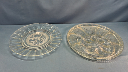 (2) 12" Glass Plates