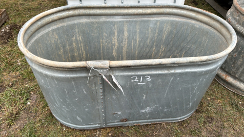 46in Galvanized Water Trough