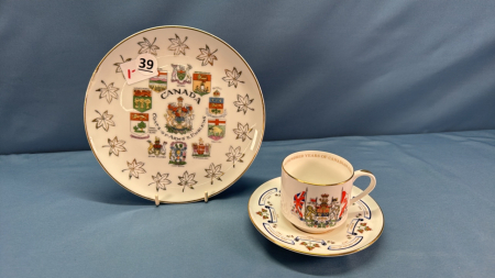 Canadian Provincial Cup & Saucer & 8" Plate