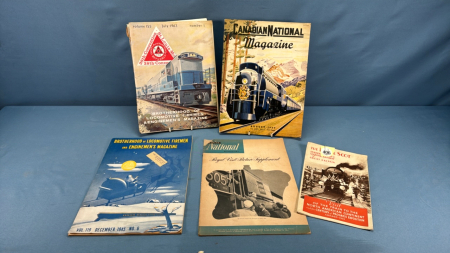 Lot of Vintage Locomotive Magazines