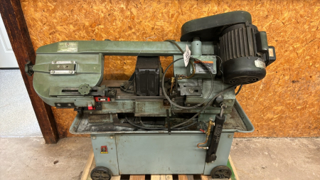 King Metal Cutting Band Saw on Wheels