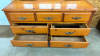 Pine 7 Drawer Dresser with Mirror - 4