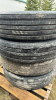 4 11R22.5 Tires -No Rims -Suitable for Wagons - 4