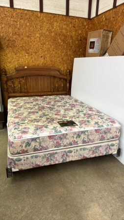 Queen Mattress, Box Spring, Frame & Headboard