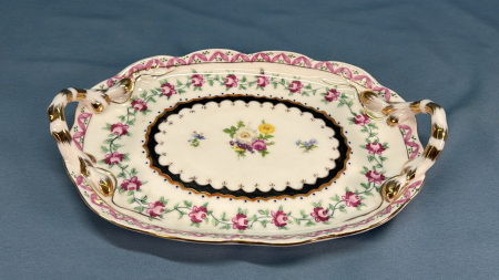 Limoges Double Handled 10" Platter