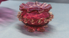 Cranberry Basket & Ornate Cranberry Footed Bowl - 4