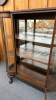 Oak China Cabinet with Double Bow Corners - 5