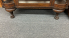 Oak China Cabinet with Double Bow Corners - 6