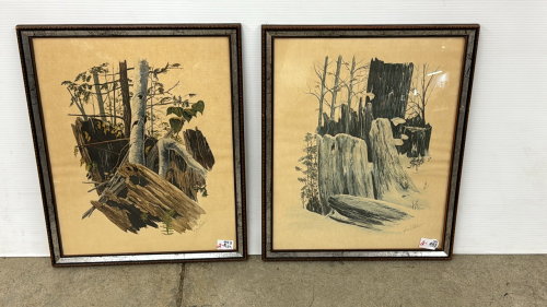 Pair of R. Watson Prints