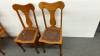 Oak Extension Table & 6 Oak Leather Seated Chairs - 9