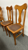 Oak Extension Table & 6 Oak Leather Seated Chairs - 10