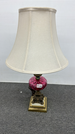 Cranberry Table Lamp