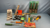 Quantity of Gardening Tools, Drill Bits, Bale Hook