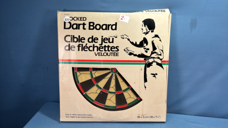 Flocked Dart Board