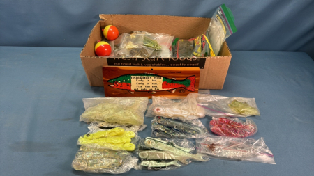 Large Quantity of Fishing Lures, Hooks & Floats