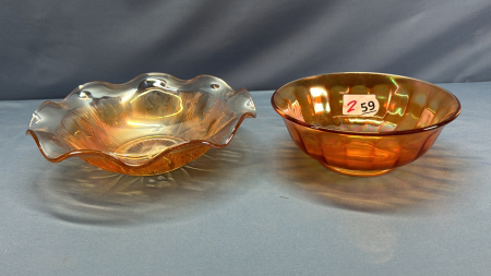 (2) Carnvial Coloured Bowls