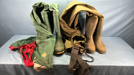 (2) Pairs of Hip Waders