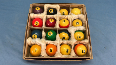 Set of Boston Pool Balls