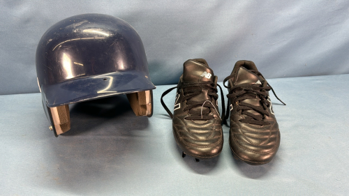 Rawlings Baseball Helmet & Cleats