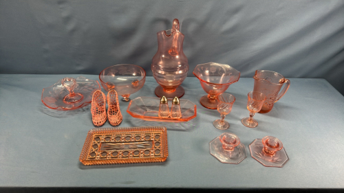 Assortment of Pink Depression