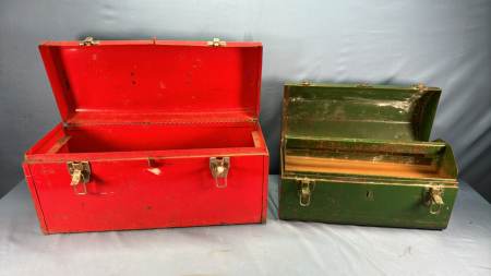 (2) Metal Toolboxes