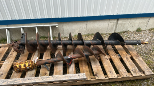 2 Augers -16in x 8ft Long & 12in x 4ft Long