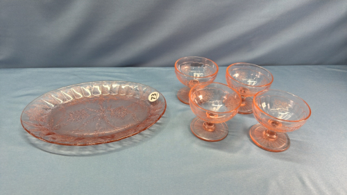 Pink Depression Glass Lot