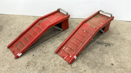 Pair of Metal Car Ramps