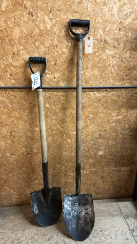 2 Round Mouthed Shovels