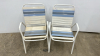 (2) Stacking Metal & Vinyl Lawn Chairs - 2