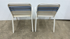 (2) Stacking Metal & Vinyl Lawn Chairs - 4