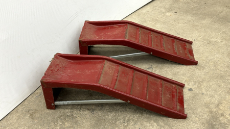 Pair of Metal Car Ramps